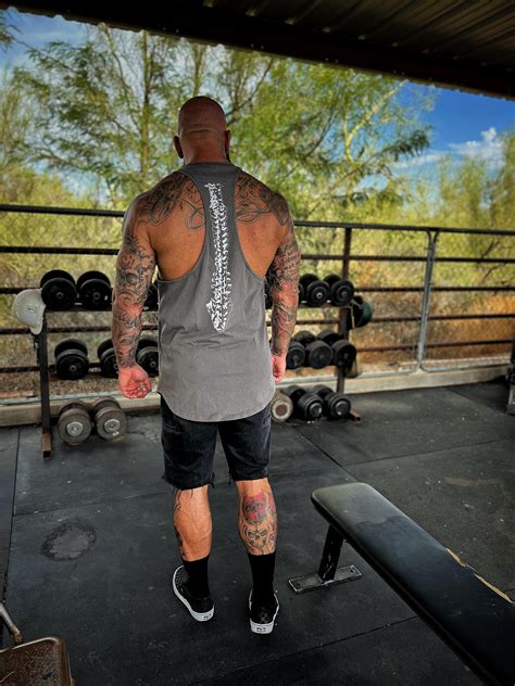 Look Back Premium Grey Stringer Tank Top The Drive Clothing