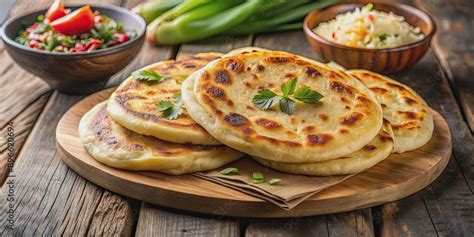 Authentic pupusas delight on background, authentic, pupusas, Central American cuisine ...