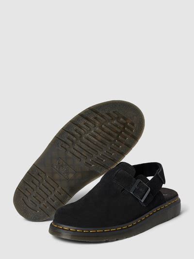 Dr Martens Slides Im Unifarbenen Design Modell Jorge Ii Black