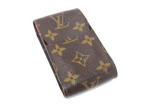 1円 Louis Vuitton ルイヴィトン M63024 モノグラム エテュイ シガレットケース 煙草ケース ブラウン系 As8885