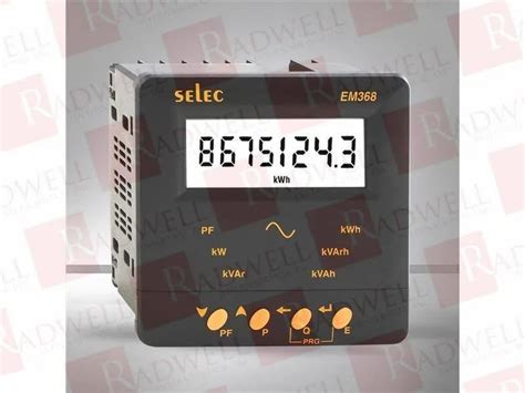 Selec A Three Phase Digital Energy Meter Model Name Number Em