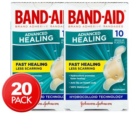 2 x Band-Aid Advanced Healing Bandages 10-Pack | Catch.com.au