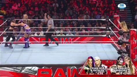 Tegan Nox And Natalya Vs The Kabuki Warriors Parte 2 Wwe Raw 29 01 2024