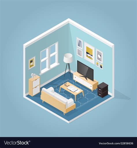 Isometric Drawing Room