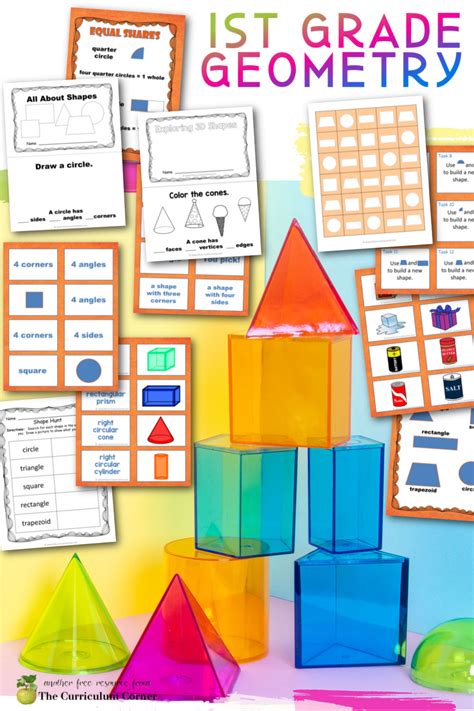 1st Grade Geometry The Curriculum Corner 123