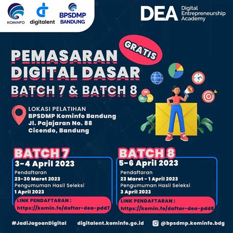 Hasil Seleksi Peserta Pelatihan Dea Pemasaran Digital Dasar Dasar