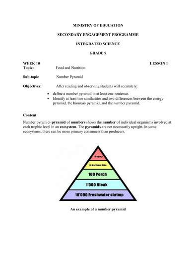 Grade 9 Worksheets Integrated Science