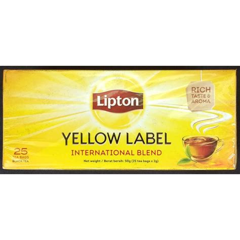 Green Teathai Tea ₪ Imported Lipton Yellow Label Tea International Blend 25 50 100 Tea Bags