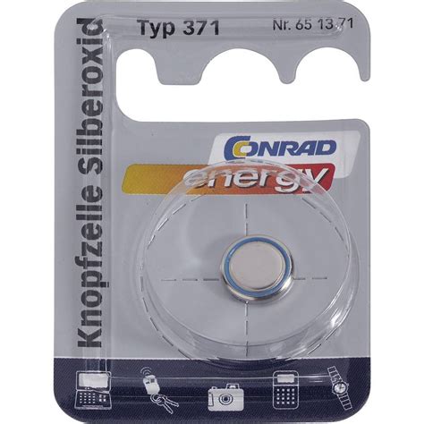 Conrad energy SR69 Knappcell 371 Silveroxid 46 mAh 1.55 - Elgiganten ...