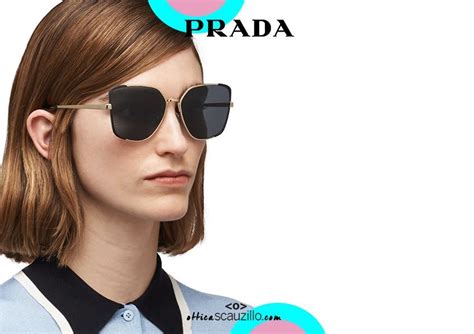 New Butterfly Metal Sunglasses Prada Spr60x Col Gold And Black