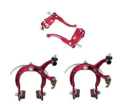 DIA COMPE OLD SCHOOL BMX TECH 3 MX121 LEVERS With MX1000 Brakes Red F R