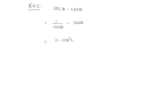 Solved Verify That Each Trigonometric Equation Is An Identity Sin