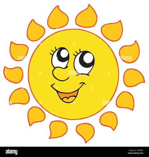 Cartoon smiling Sun Stock Vector Image & Art - Alamy