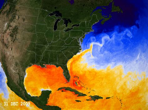 NASA SVS | Current Sea Surface Temperatures Rising in the Gulf of Mexico