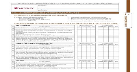 12 Cimentaciones Superficiales Y Muros · • Norma De Construcción