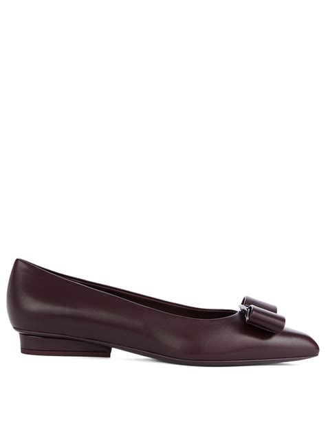 FERRAGAMO Viva Leather Ballet Flats Holt Renfrew