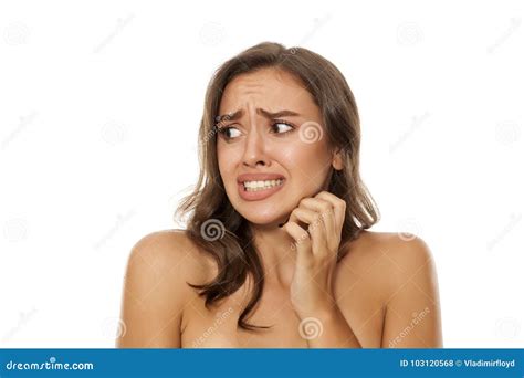 Scared Naked Man Stock Photo Cartoondealer