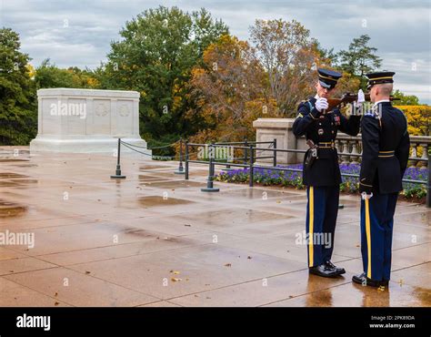 The Change Of The Guard At The Tomb Of The Unknown Arlington National