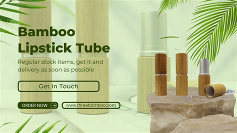 Bamboo Lipstick Tube Bamboo Cosmetic Packaging YouTube