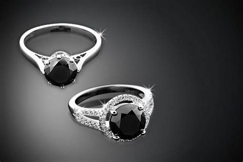 Black Diamond Ring 5 Carat Ring 1 Carat Black Diamond Diamond Ring