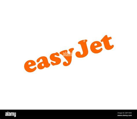 EasyJet Rotated Logo White Background Stock Photo Alamy