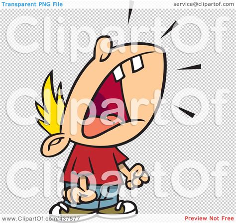 Royalty Free Rf Clip Art Illustration Of A Cartoon Crying Boy