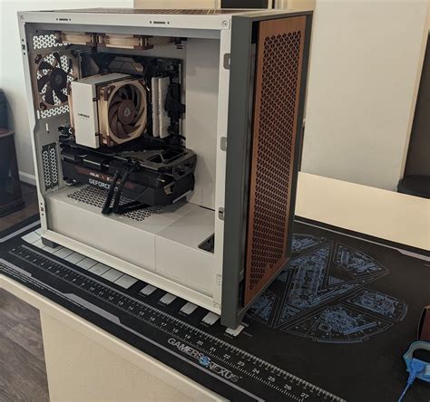 Noctua Pc Build Corsair D W Teak Wood Micro Center Build