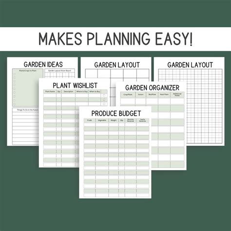 Garden Planner Printable Garden Plans Gardening Planner Garden