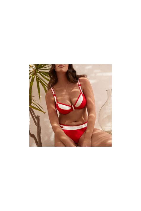 Bikini Rojo Con Aro Sin Relleno Unas Primadonna Con Descuento Bikini