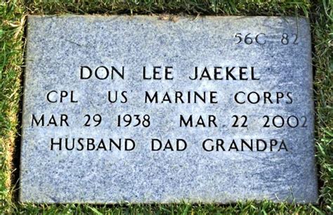 Don Lee Jaekel 1938 2002 Find A Grave Memorial