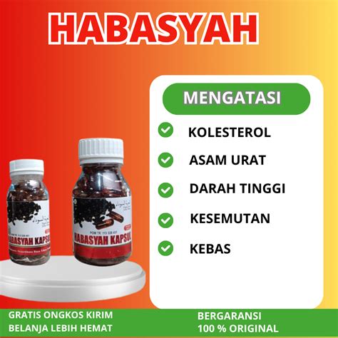 Jual Habasyah Habbatussauda Habasyah Kapsul Oil Minyak Jintan Hitam