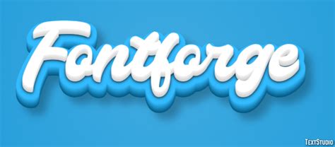 Fontforge Text Effect and Logo Design Font