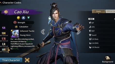 真三國無双M Dynasty Warriors M Cao Xiu Gameplay Moveset YouTube