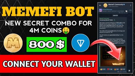 Memefi Secret Combo Today Memefi Wallet Connect Listing Update