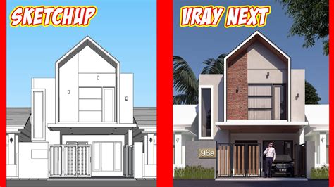 Tutorial Render Cepat Vray Vray Next Sketchup Exterior Youtube