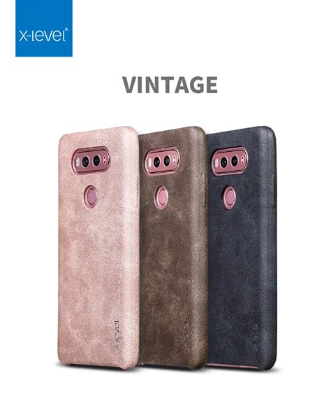 Para LG V20 Funda De Cuero PU Retro De Lujo X Level Funda De Cuero