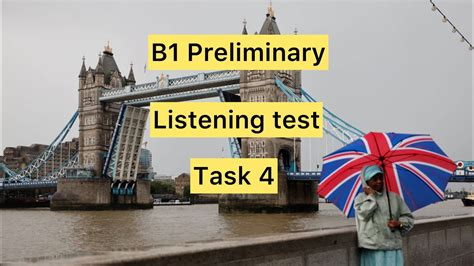 B1 Preliminary Listening Test 1 Task 4 With Answer Keys Youtube