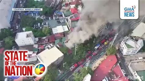 Hilera Ng Mga Paupahang Bahay Sa Maynila Nasunog SONA Video