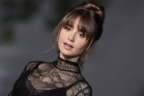 Emily In Paris Star Lily Collins Debuts Fall Fringe Haircut