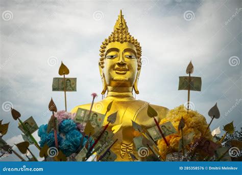 Donations In The Form Of Money Tree In The Temple Of The Big Buddha In