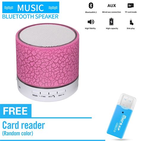 A S S U Portable Mini Led Bluetooth Wireless Speaker With Changing