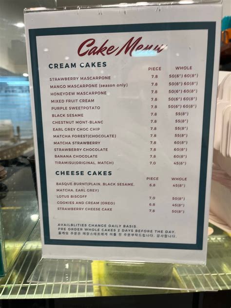 Menu at Brown Spoon Willetton cafe, Willetton