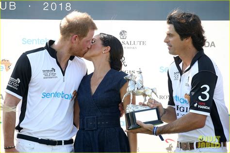 Prince Harry & Duchess Meghan Markle Kiss at His Polo Match!: Photo ...