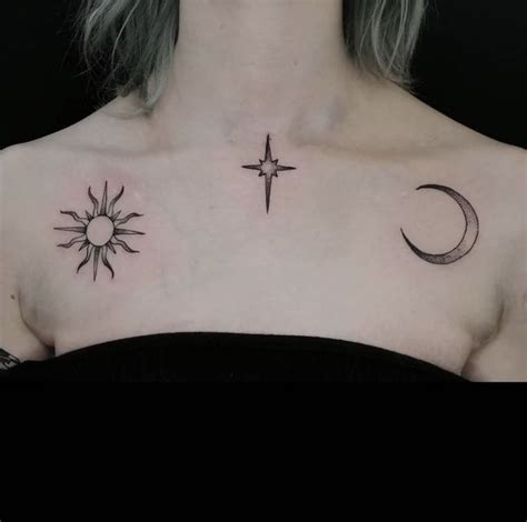 Ideas Bellos Tatuajes De Sol Y Luna
