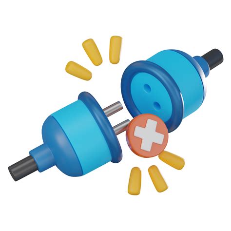 Disconnected Plug 3D Illustration, Technology Outage Icon 48871496 PNG