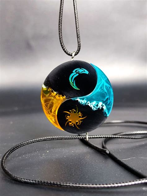 Matching Couples Yin And Yang Necklace Set Sun And Moon Pendant