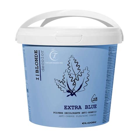 Bột Tẩy Xanh Elgon Khử Ánh Sắc Cam Blonde Extra Blue g