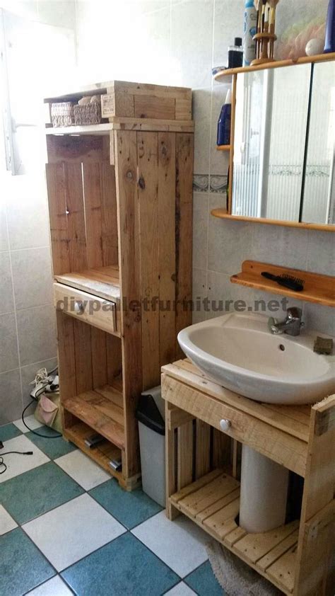 Ideas para decorar el baño con muebles de palets reciclados Ecología Hoy