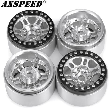 Axspeed Aluminum Alloy Beadlock Wheel Rim Hub For Rc Crawler