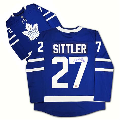 Darryl Sittler Autographed Blue Toronto Maple Leafs Jersey Ebay